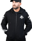 Men's Full Zip Hoodie - Black