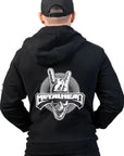 Men's Full Zip Hoodie - Black