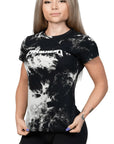 Damen-Metalcore-Kurzarmshirt – Tiedie