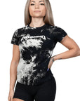 Damen-Metalcore-Kurzarmshirt – Tiedie