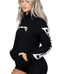 Metalcore-Hoodie für Damen – Schwarz